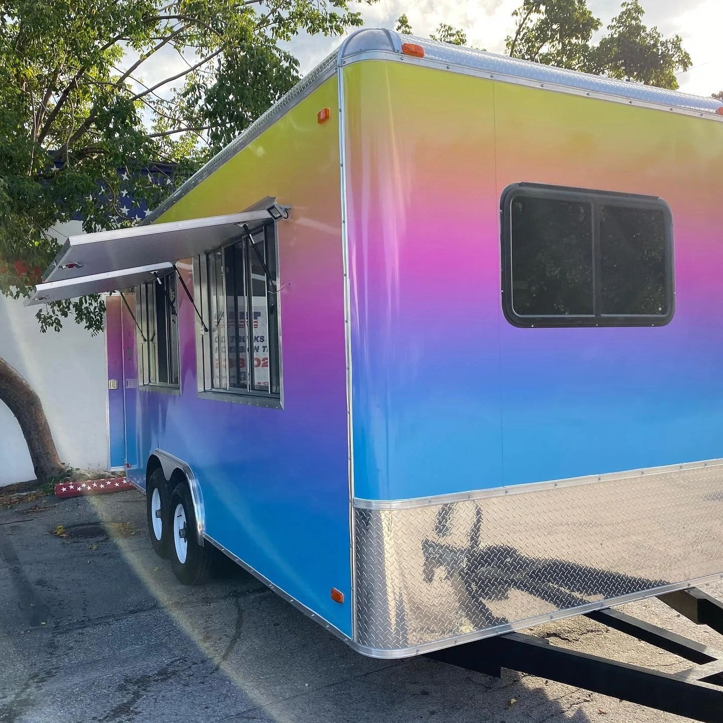 Custom food truck exterior wrap by FoodCart USA